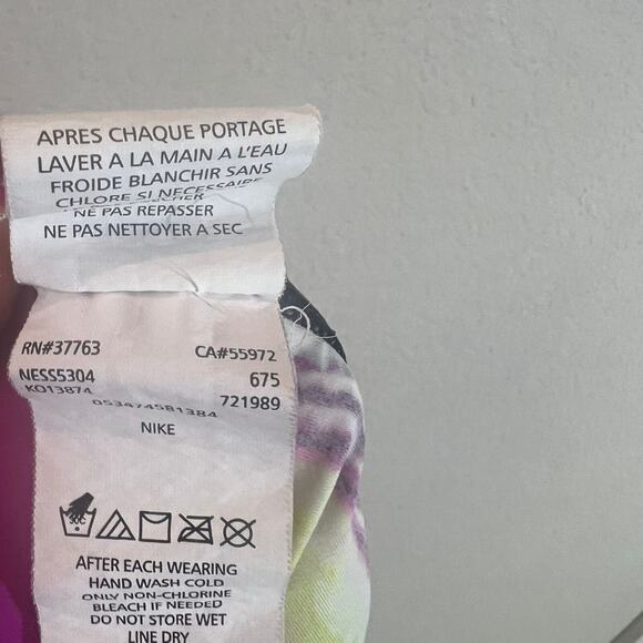 Nike Workout Leggings Cropped Solar Wind Hydro Women's Size M Multicolor - Picture 6 of 9